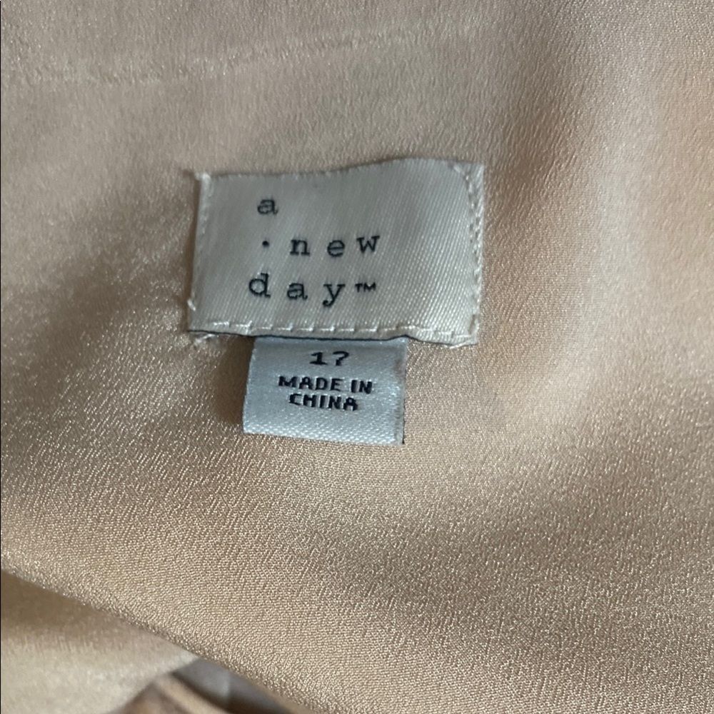 Women's Sequin Mini A-Line Skirt - A New Day Cream 17(XXL) NWOT - Picture 7 of 8